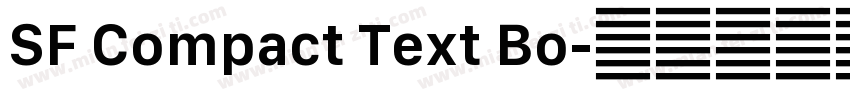 SF Compact Text Bo字体转换